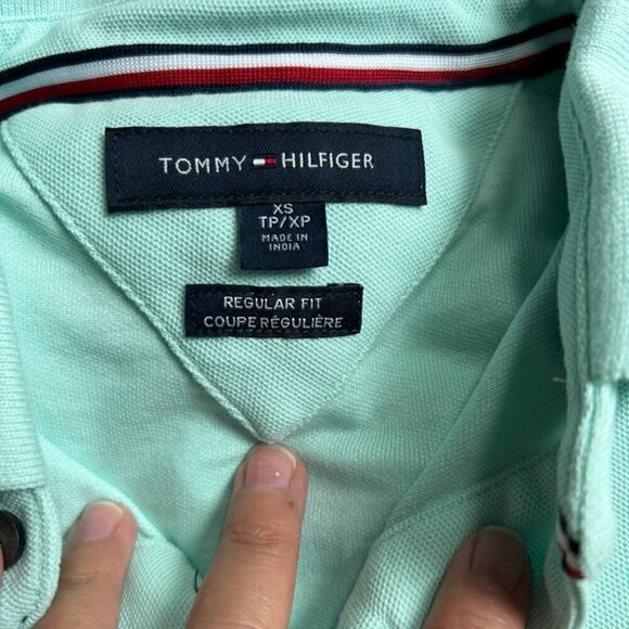 TOMMY HILFIGER Lot Cotton Collared Polo Shirts Men US XS/S - Picture 4 of 7